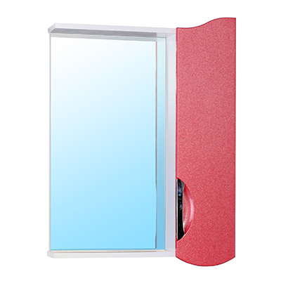 Зеркальный шкаф Оскар 60 (Красный металл) Правый VERSAL