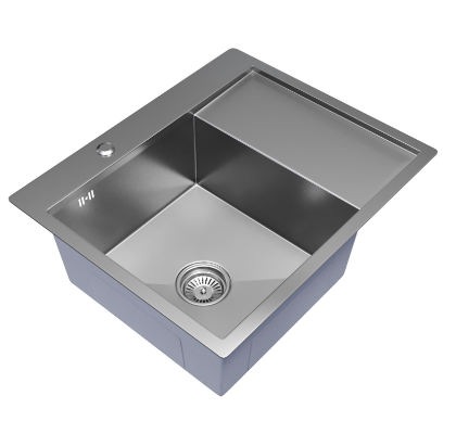 Мойка настол.монтаж 60х50 (3,0) лев. вып 3 1/2 MIXLINE PRO 20см с сифоном (сатин)