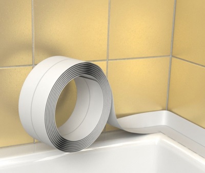 Бордюрная лента для ванны белая 30х30мм 3,35м/20