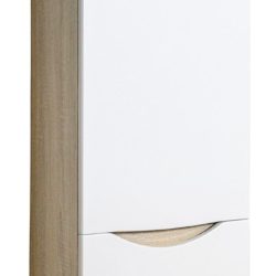 08 Шкаф колонна ИРИДА 350 (дуб сонома+белый)