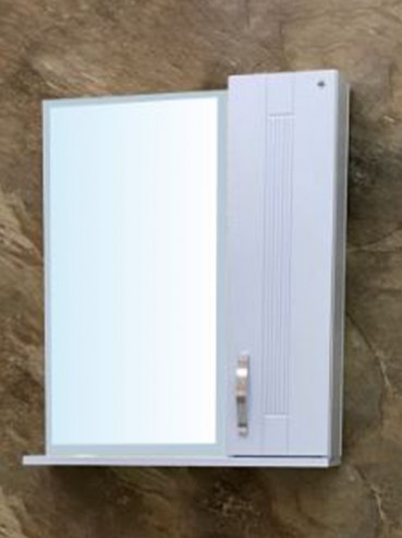 2 Шкаф зеркальный "Ника 500" 1 створка (фацет)