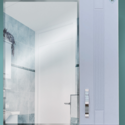 2 Шкаф зеркальный "Ника 500" 1 створка (фацет)