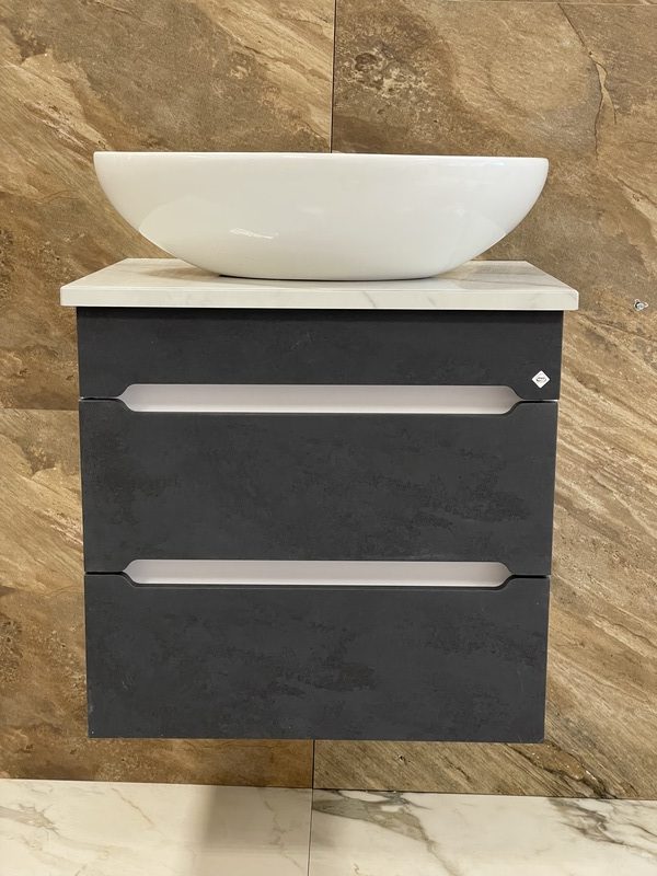 4 Тумба  "Уран СОМО 60" 2 ящика Графит с доводчиком