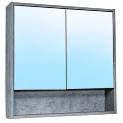 07 Зеркальный шкаф БОСТОН (бетон) 700