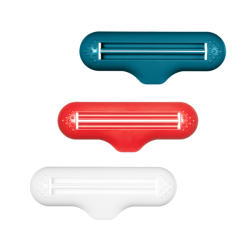 Пресс для выдавливания зубной пасты компл.3шт (белый, бирюзовый, красный)