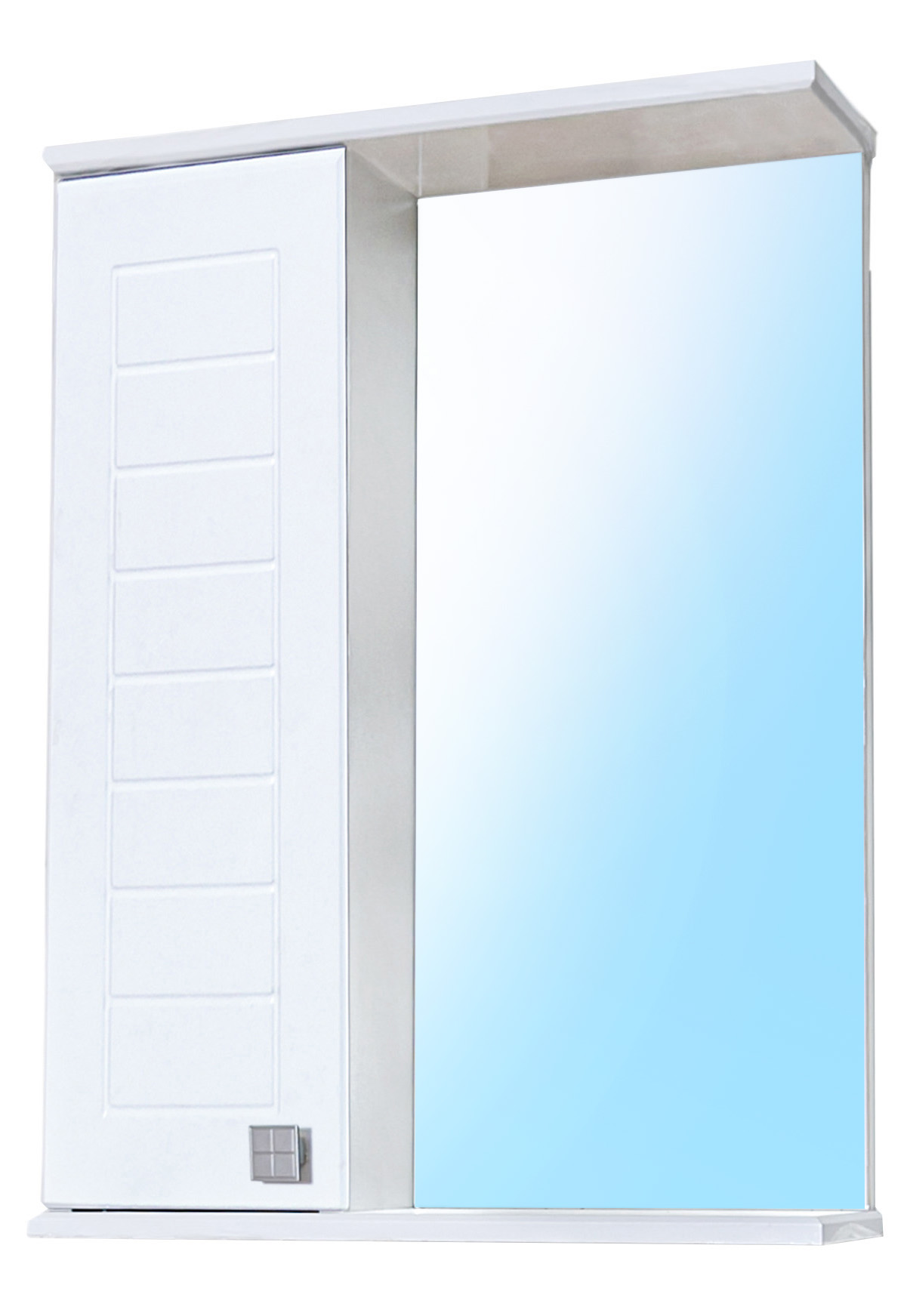 12 Зеркальный шкаф КВАДРО 500 (левое)