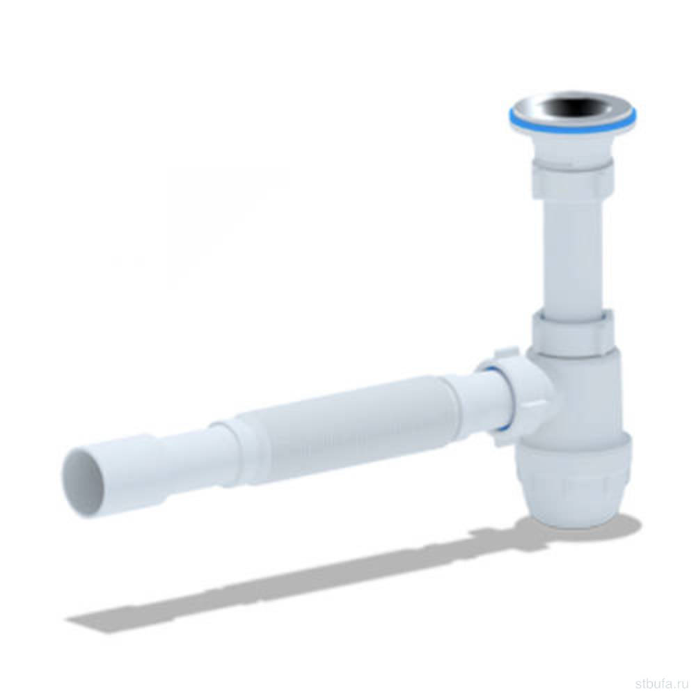 Сифон Ани 1 1/4*32 "ЮНГ" с гибкой трубой 40/50 ВМ1010 (15 шт.)