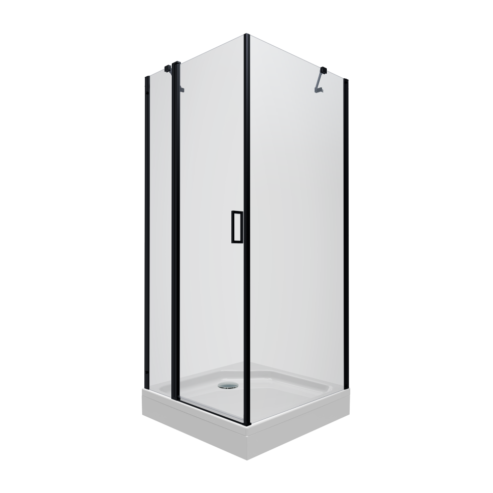 Душевое ограждение "Йота-Блэк" 900*900*2070 квадратное