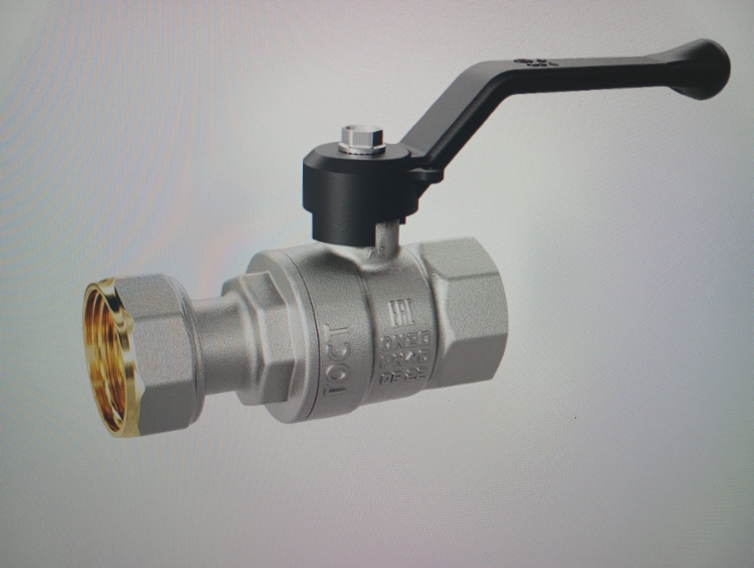 Кран шаровой 3/4'' г/ш  рычаг накидная гайка с биркой LD Pride ( 47.20.В-НкГк.б)