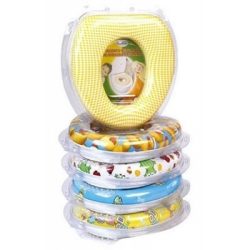 Сиденье для унитаза мягкое цветное в ассорт.