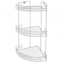 Полка для ванной угловая 3-х ярусная 19*19*40см, хром. 310756 Рыжий Кот (1/4)