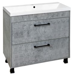 07 Тумба напольная БОСТОН (бетон) 800 под умыв. Paola Alba 800