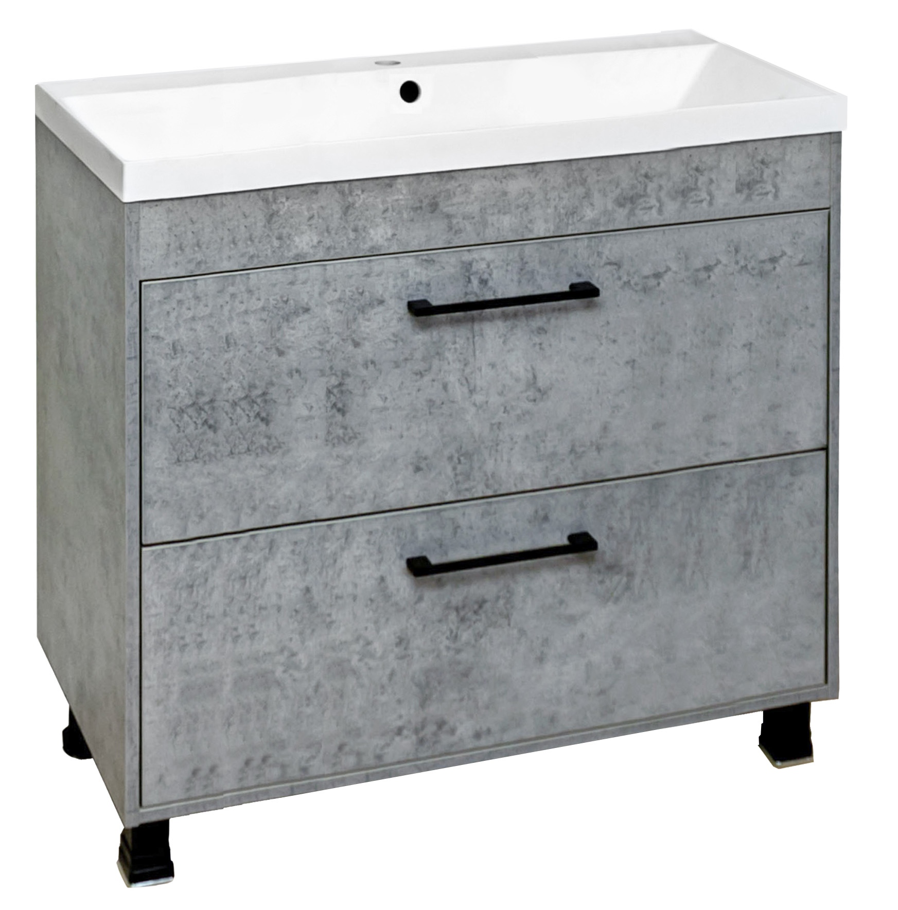 07 Тумба напольная БОСТОН (бетон) 800 под умыв. Paola Alba 800