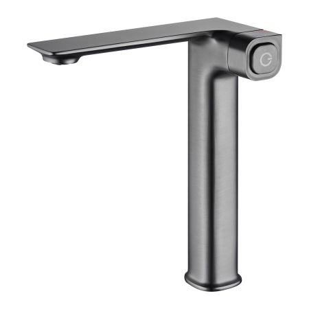 13 Смеситель для кухни с гайкой  (графит) Люкс А3213