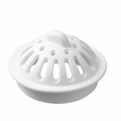 Ситечко-пробка белая для ванн, раковин диаметр 40мм
