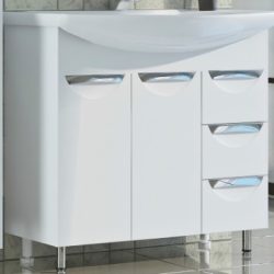 14 Тумба Джика  900 (3 дв.+2 ящ.) (белый) под ум. Эльбрус 90 VERSAL