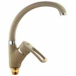 25 Смеситель для кухни с гайкой (утка) песочный СВ4325-4