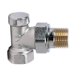 Клапан настроечный со сгоном 1/2'' угловой