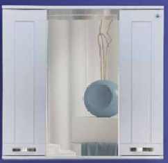 1 Шкаф зеркальный  "Дионис 800" 2 створки