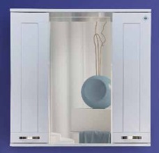 1 Шкаф зеркальный  "Дионис 800" 2 створки