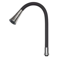 Излив гибкий  НЕРЖ. Черный СГ70T