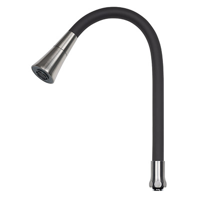 Излив гибкий  НЕРЖ. Черный СГ70T