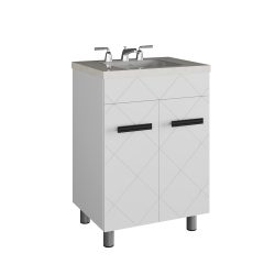 Тумба Куба (70 2 двери (Белый) под Como 70)