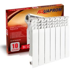 Радиатор биметаллический  AQUAPROM 80*500  8 сек.