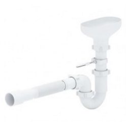 Сифон 1 1/2*40 прямоточ. с гофрой 40*40/50  с разрывом струи DR0115 (25 шт.)