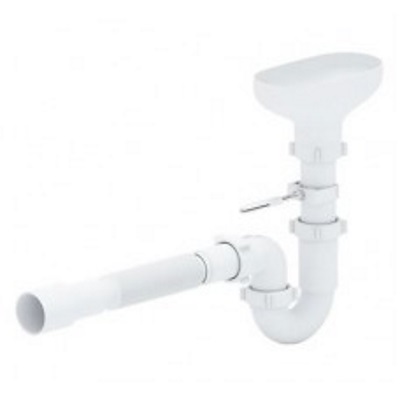 Сифон 1 1/2*40 прямоточ. с гофрой 40*40/50  с разрывом струи DR0115 (25 шт.)