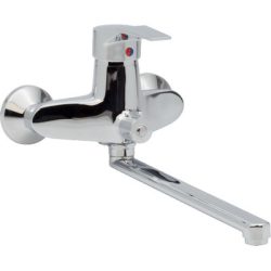 63 Смеситель для ванны с длин изливом 350 мм. с дивер СВ9263