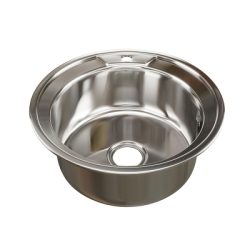 Мойка круг d 51 (0,6) вып 3 1/2 MIXLINE 17 см с сифоном врезная