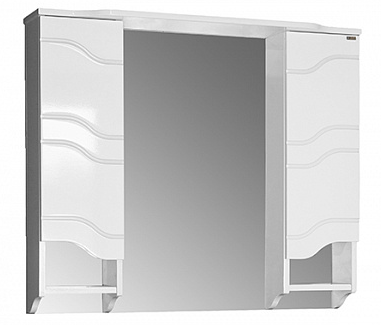 04 Зеркало шкаф Дели 900 (Белый)