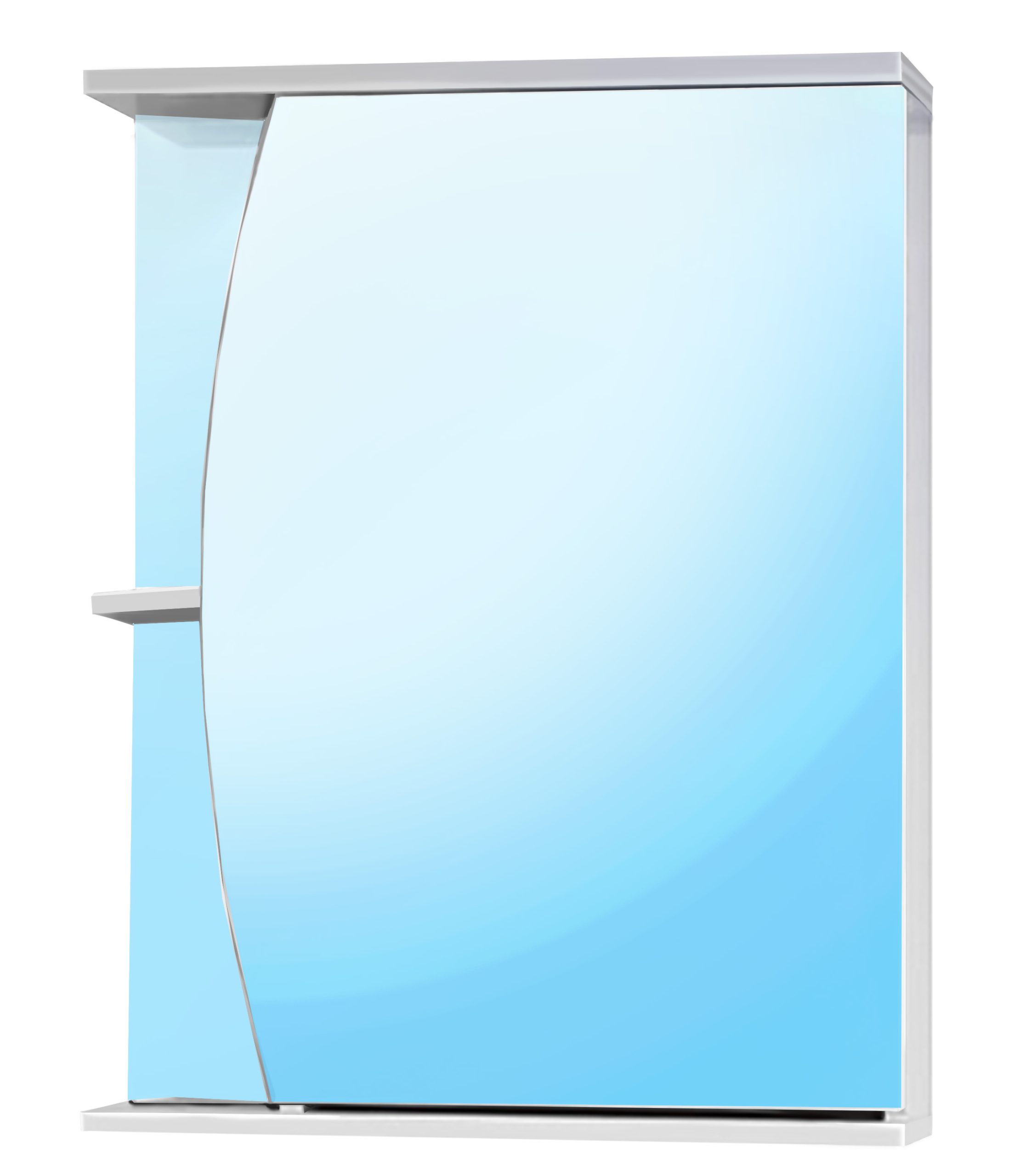 Зеркальный шкаф ЛУНА 55 прав.