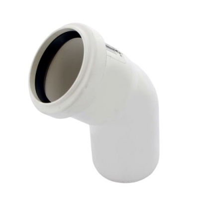 ПП Отвод 50х45  бесшумный ПОЛИТЭК (100шт)