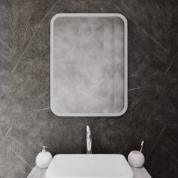 ЗЕРКАЛО MIXLINE "МАЛЬТА-2" 550*800 СЕНСОРНЫЙ ВЫКЛЮЧАТЕЛЬ, СВЕТОДИОДНАЯ ПОДСВЕТКА + ПОДОГРЕВ