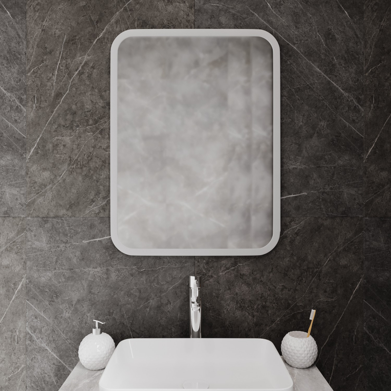 ЗЕРКАЛО MIXLINE "МАЛЬТА-2" 550*800 СЕНСОРНЫЙ ВЫКЛЮЧАТЕЛЬ, СВЕТОДИОДНАЯ ПОДСВЕТКА + ПОДОГРЕВ