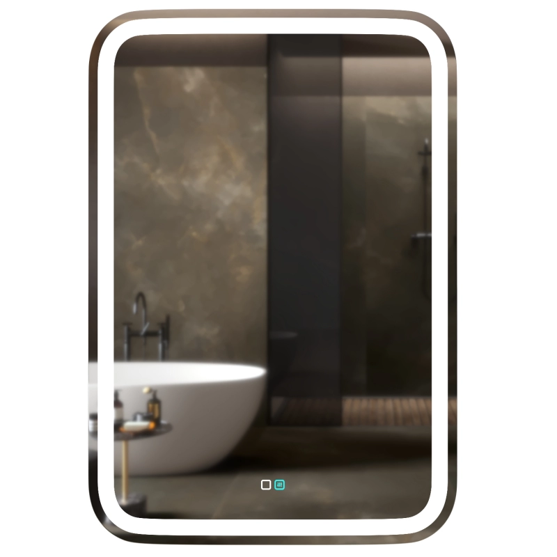 ЗЕРКАЛО MIXLINE "МАЛЬТА-2" 550*800 СЕНСОРНЫЙ ВЫКЛЮЧАТЕЛЬ, СВЕТОДИОДНАЯ ПОДСВЕТКА + ПОДОГРЕВ