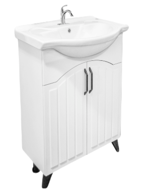 08 Тумба София 65 под умывальник Байкал 65 (Серый-матовый)