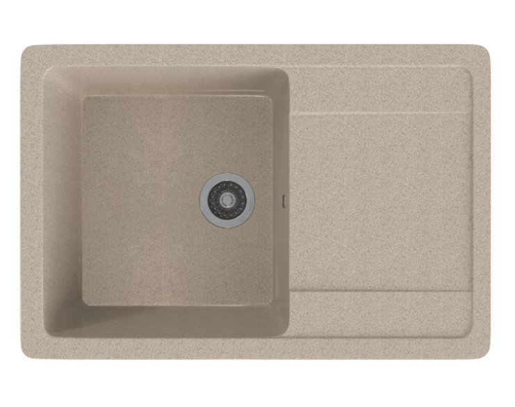 Мойка ML-GMS15 СТАНДАРТ с крылом, песочный (302), 640*505*185мм