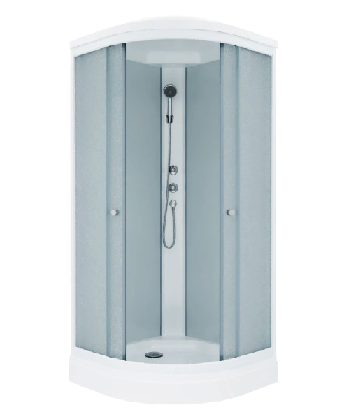 ДК Вельвет 90*90 А-полка, низ.поддон (7мест+сифон D90)