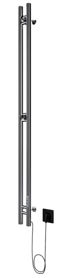 Полотенцесушитель электрич. ROBE-2 120/10,ТЭН справа (RAL9005) черный