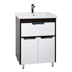 26 Тумба Прадо 600 (2 дв.+1 ящ.) (венге+белый) под ум. COMO 60 VERSAL