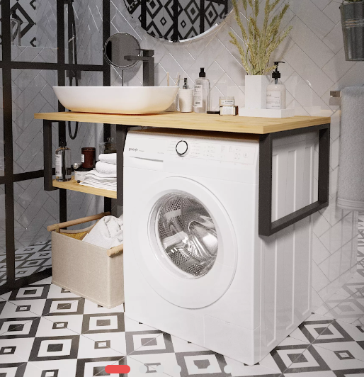 2 Столешница под стир.машину Grunge Loft 120 дуб вотан