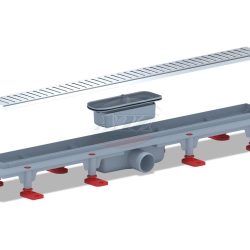 ПП Трап пластик. лин. вып 40 реш.решётка БРИЗ 650х62 мм TL1365G