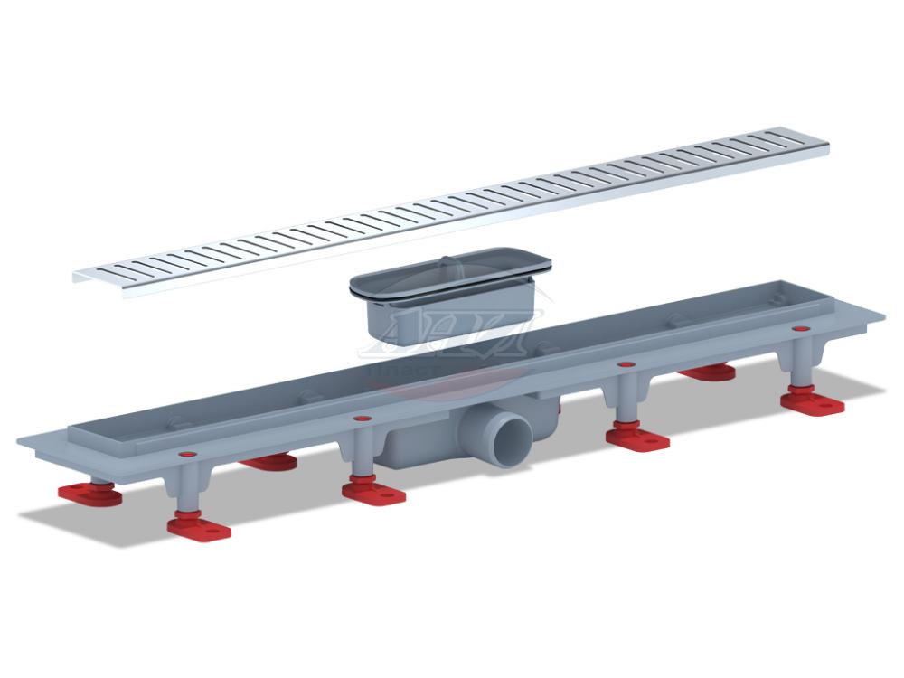 ПП Трап пластик. лин. вып 40 реш.решётка БРИЗ 650х62 мм TL1365G