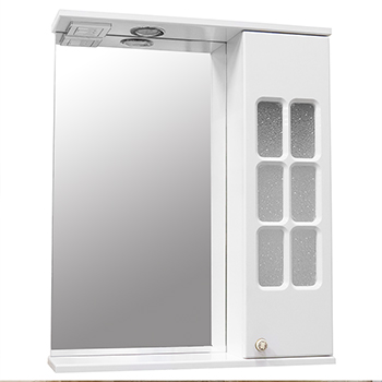 29 Зеркальный шкаф Филини  650 (Белый) лев. VERSAL