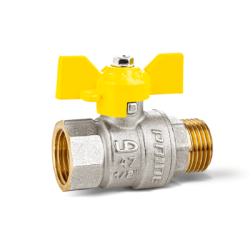 Кран газ шаровой  3/4'' г/ш бабочка LD Pride (47.20.В-Н.Б GAS) с биркой