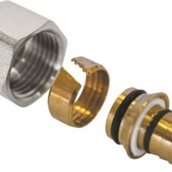 Фитинг коллекторный обжимной (евроконус)для полимерных труб 3/4х20(AQUALINK 250/25)