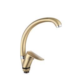 42 Смеситель для кухни с гайкой " БРОНЗА" (утка) СВ3342